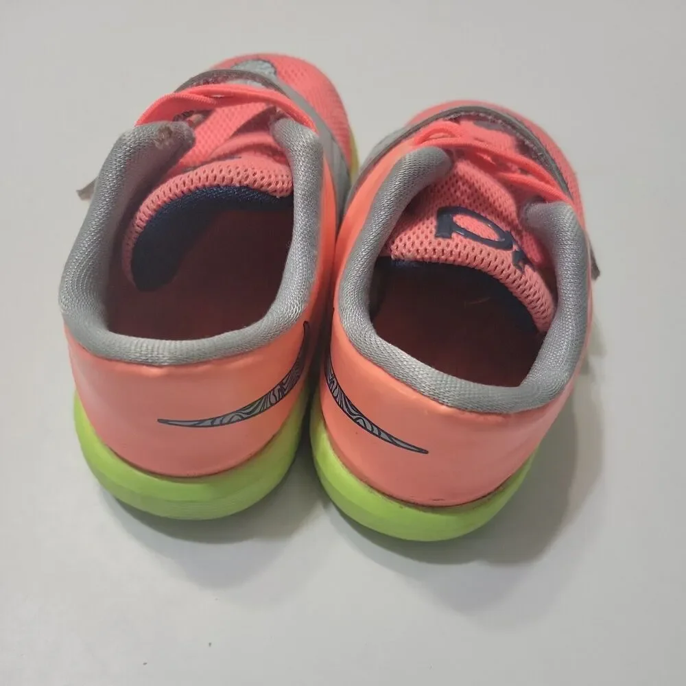 Nike Flex Girls 5 Child Sneakers Lace Up Hook Loop‎